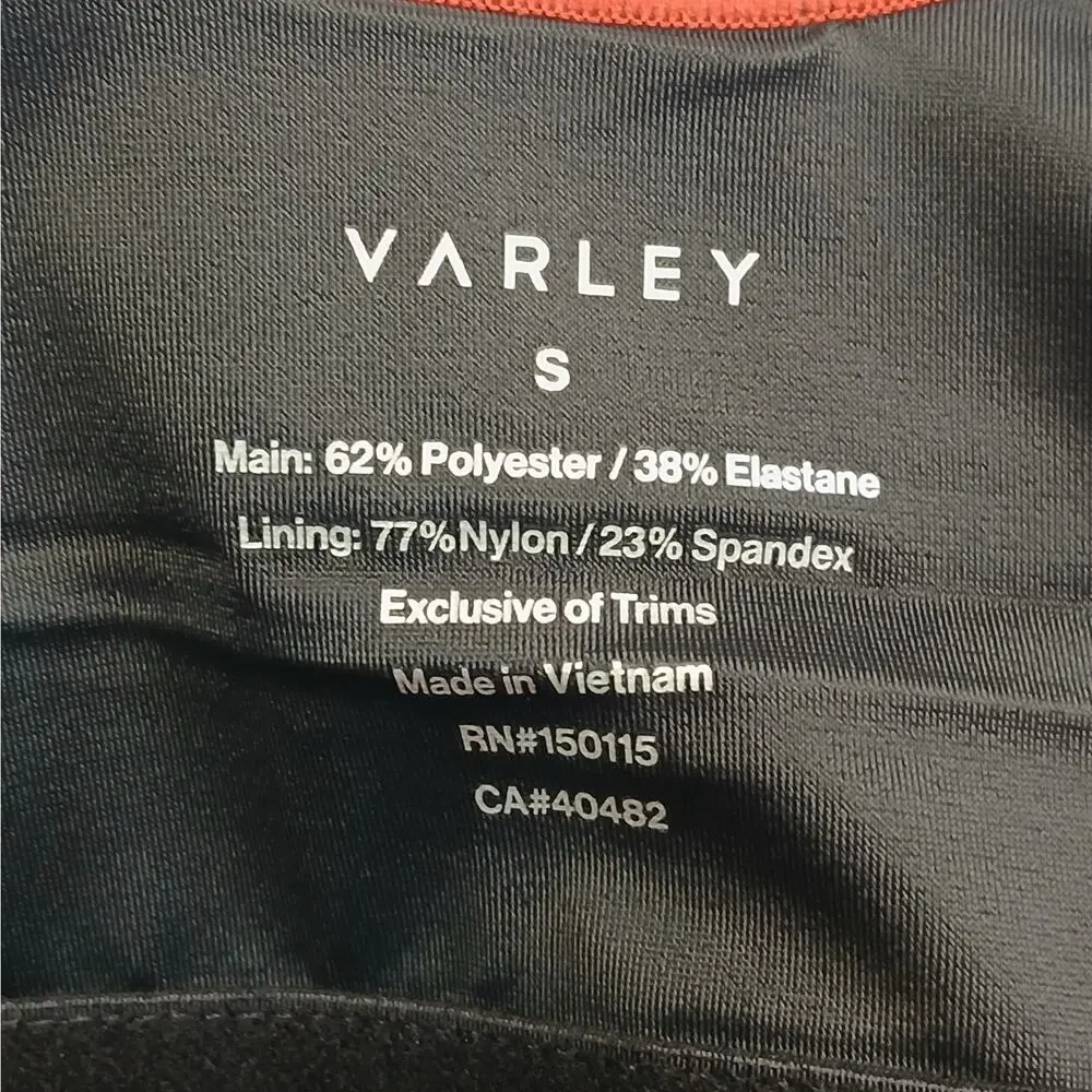 Varley Activewear Scoop Neck Crop Sports Bra Terracotta Rust Small
